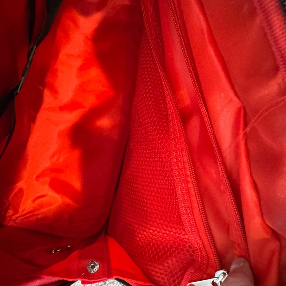 Brown and Cream Rolling Travel Bag - Picture 7 of 16